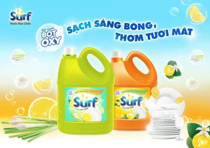 Nước rửa chén Surf và giá bán mới nhất năm 2022